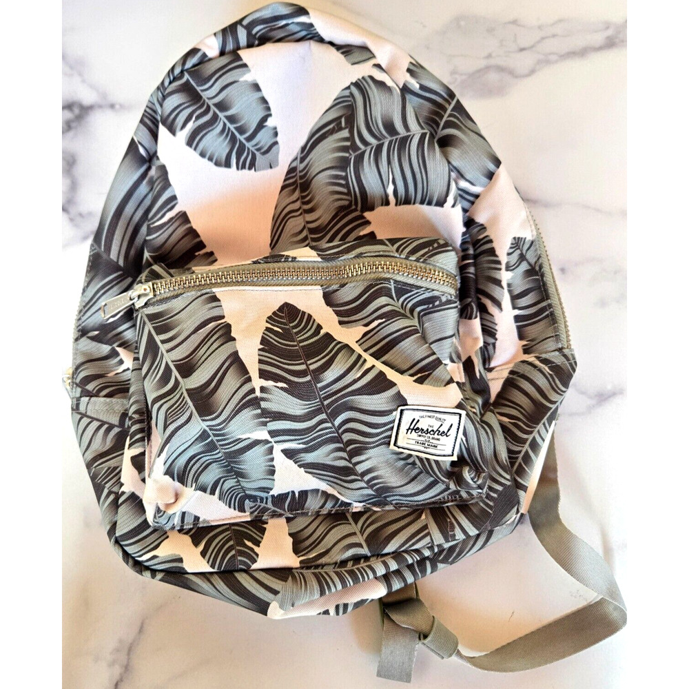 Herschel Supply Co. Womens Town‎ Backpack Daypack Silver Birch Palm Leaf Print